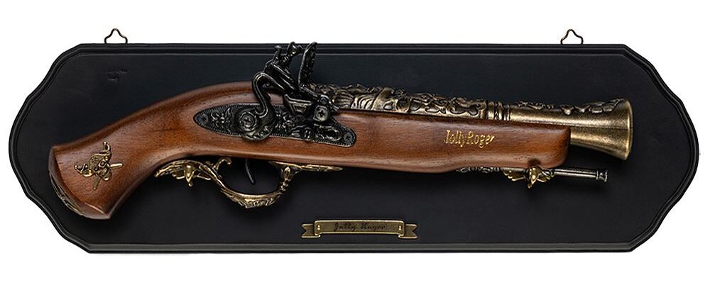 671234 large pannello con pistola jolly roger